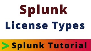 Types of Splunk Licenses  Tech Tonic with Kiran [upl. by Scales]