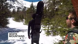 Hiking the Tuckerman Ravine Trail in Springtime [upl. by Eissim]