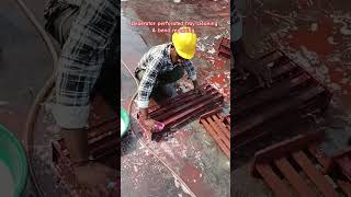 Deaerator perforated tray cleaning amp bend repairing powerplant [upl. by Lap379]