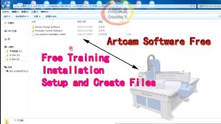 Artcam Software Free Installation Training For CNC Router Machine [upl. by Aker]