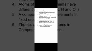 Daltons Atomic Theory  chemistry Class9 [upl. by Sibell]