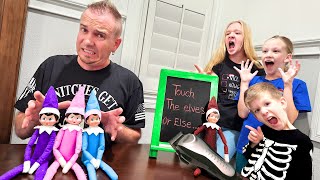 Dad Touches Evil Elf on the Shelf Day 21 [upl. by Ordnassela]