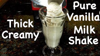 Perfect Vanilla Milkshake Recipe [upl. by Viglione]