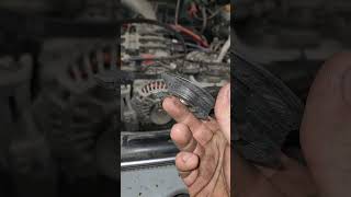 2003 Subaru forester in for service AC pulley ate itself alive [upl. by Crane]