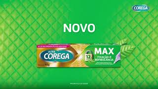 Novo Ultra Corega Max Fixação  Refrescância [upl. by Ahsetan]