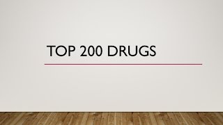 Top 200 Drugs Pronunciation Generic names Brand names [upl. by Lumpkin927]