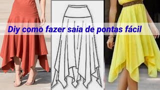 ✅️ DIY Como fazer Saia de Pontas Costura fácil passo a passo para iniciantes Gisleide Novelo [upl. by Nilrem776]