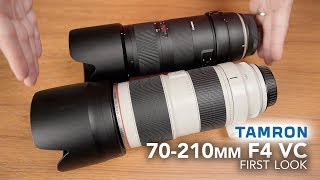 Tamron 70210mm f4 VC First Look  Build Quality and Design [upl. by Cirda]