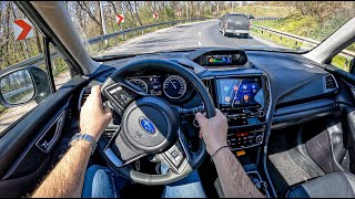 NEW Subaru Forester 2022 20IL EBOXER 150HP  POV Test Drive 1168 Joe Black [upl. by Edmond]