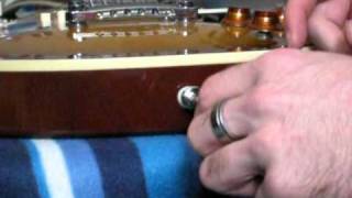 How to attach the Schaller Security Locks on the Epiphone Les Paultutorial English Version 12mpg [upl. by Lerraf]