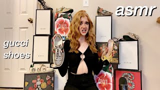 ASMR  10000 GUCCI SHOE HAUL Which pair is your fav [upl. by Nazus]