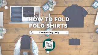 MENSWEAR SERIES How to fold polo shirts into a drawer [upl. by Nivej]