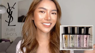 Complete Review of YSL Pure Shots Skincare Range The Overnight amp Long Term Effects [upl. by Ellerrehc]