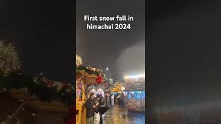 Snow falls at Himachal snow himachal winter weather amazing feel [upl. by Haleemak112]