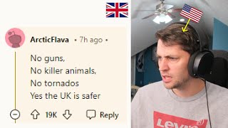 American reacts to Do Americans Feel Safer in the UK [upl. by Jeane]