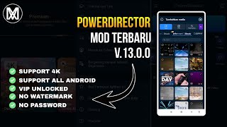 Review Powerdirector MOD Terbaru V1300  No Watermark [upl. by Donatelli]