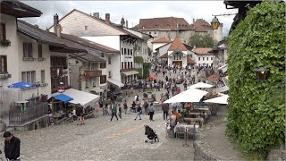 Visite Touristique de Gruyères Suisse  Schweiz  Svizzera  Svizra  Swiss [upl. by Ainehta847]