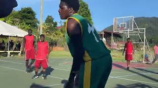 Secondary School Basketball Festival FinalPortsmouth Secondary vs Dominica State College [upl. by Rexer]