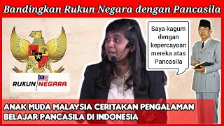 Mahasiswa Asal Malaysia Kagum dengan Pancasila Indonesia [upl. by Valeda318]