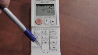 Mitsubishi Ductless Remote  Simple Remote Basic Functions [upl. by Ley]