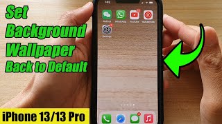 iPhone 1313 Pro How to Set Background Wallpaper Back to Default [upl. by Townshend]