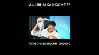 AJJUBHAI KA monthly income kya hai total gaming income 10000000000ajjubhai94 totalgaming [upl. by Aicenek986]