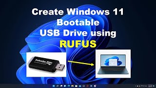 How to create a Windows 11 bootable USB drive using Rufus [upl. by Lubow]