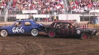 2011 McLean County Fair Demo Derby Heat 1 [upl. by Morganne]