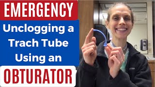 EMERGENCY How I Unclog My Tracheostomy Tube Using an Obturator Life with a Vent [upl. by Hallett]