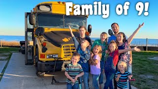 Skoolie Bus Tour for a family of 9 [upl. by Gardener642]