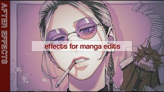 popular effects for manga edits  after effects [upl. by Romaine]