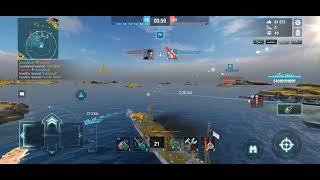 World of Warships Blitz  Premium British battlecruiser quotIncomparablequot Battle with Skipper [upl. by Gewirtz]