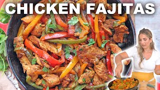 How to Make Easy Chicken Fajitas  Quick Dinner Recipe [upl. by Mano]