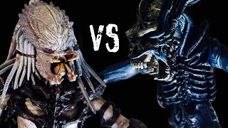 PREDATOR VS GORILLA ALIEN COMPLETE【STOP MOTION】【NECA】 [upl. by Shayna]