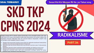 Soal amp Pembahasan SKD TKP CPNS 2024  ANTI RADIKALISME Part34 [upl. by Mellins]