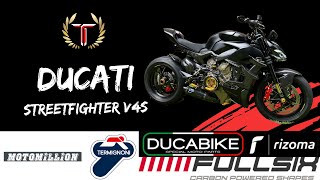 DUCATI STREETFIGHTER V4S  FINAL MODS AND WALK AROUND [upl. by Eelaras]