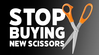 DIY Scissors Sharpening  How To Sharpen Scissors At Home [upl. by Neerol]