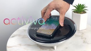 activiva Wireless Charging Stand with Ambient RGB Lighting Base Powered by mbeat [upl. by Suiravad]