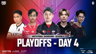 ID PUBG MOBILE RUTHLESS INVITATIONAL SHOWDOWN S4 PLAYOFFS DAY 4 FT BTR AE TALON VPE RRQ [upl. by Marcellina]