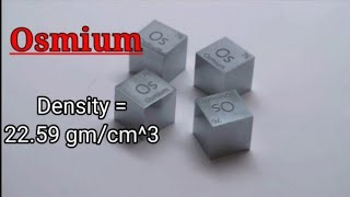 Osmium  The Densest Metal on the Earth  3D Atomic Structure [upl. by Llennod]