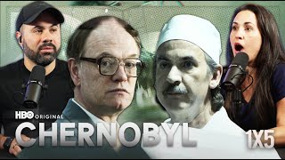 Chernobyl 1x5 quotVichnaya Pamyatquot  Reaction  Couple Reacts [upl. by Llewxam]