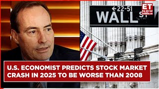 US Economist Harry Dent Predicts Market Crash In 2025 To Be Worse Than Financial Crisis Of 2008 [upl. by Lleryd]