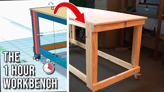 Make A Sturdy Workbench The Simplest Way  DIY [upl. by Cirda741]