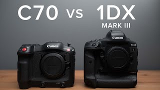 CANON C70  SpeedBooster vs 1DX MK3  Autofocus and Dynamic Range Comparison and Review [upl. by Anailuj]