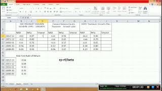 Calculating treynor using excel [upl. by Cleary486]