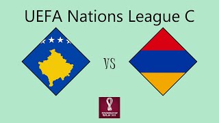 Kosovo vs Armenia  UEFA Nations League Group C3 [upl. by Yrol357]