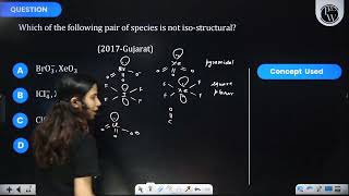 Which of the following pair of species is not isostructural [upl. by Dahsra859]