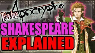 Caster of Red SHAKESPEARE Explained  Fate Apocrypha  Past amp Abilites  Noble Phantasm [upl. by Nagle]