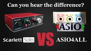 Focusrite Scarlett Solo versus Realtek ALC887 Internal high definition audio [upl. by Gizela]