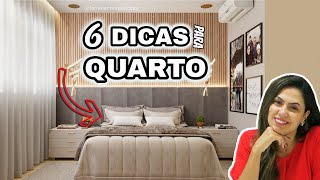 6 dicas quarto casal  Larissa Reis Arquitetura [upl. by Afas]